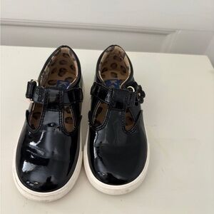 Keds Shiny Black Dress Shoes for Kids